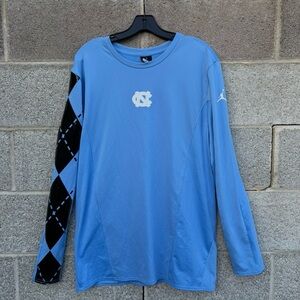 North Carolina Nike Jordan Performance Shirt Mens Large Blue Tar Heels Shooting